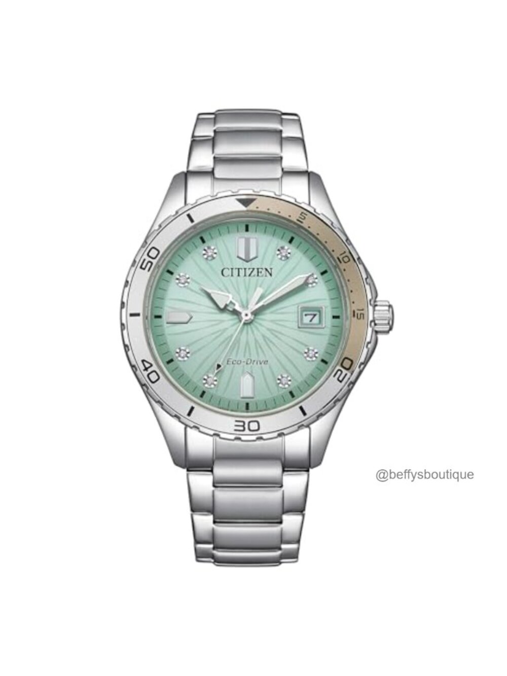Eco-Drive Sport Casual Watch 100M Water Resistant Stainless Steel